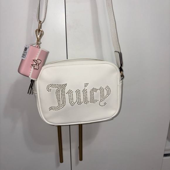 Juicy Couture Handbags - Juicy Couture White Crossbody Bag & Bath Body Works Hand Sanitizer